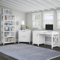 t 54W Bureau informatique avec armoire et bibliothèque, par