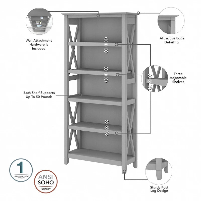 t 54W Bureau informatique avec armoire et bibliothèque, par