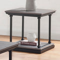 Table d'appoint à 1 étagère de 60 cm, style transitionnel