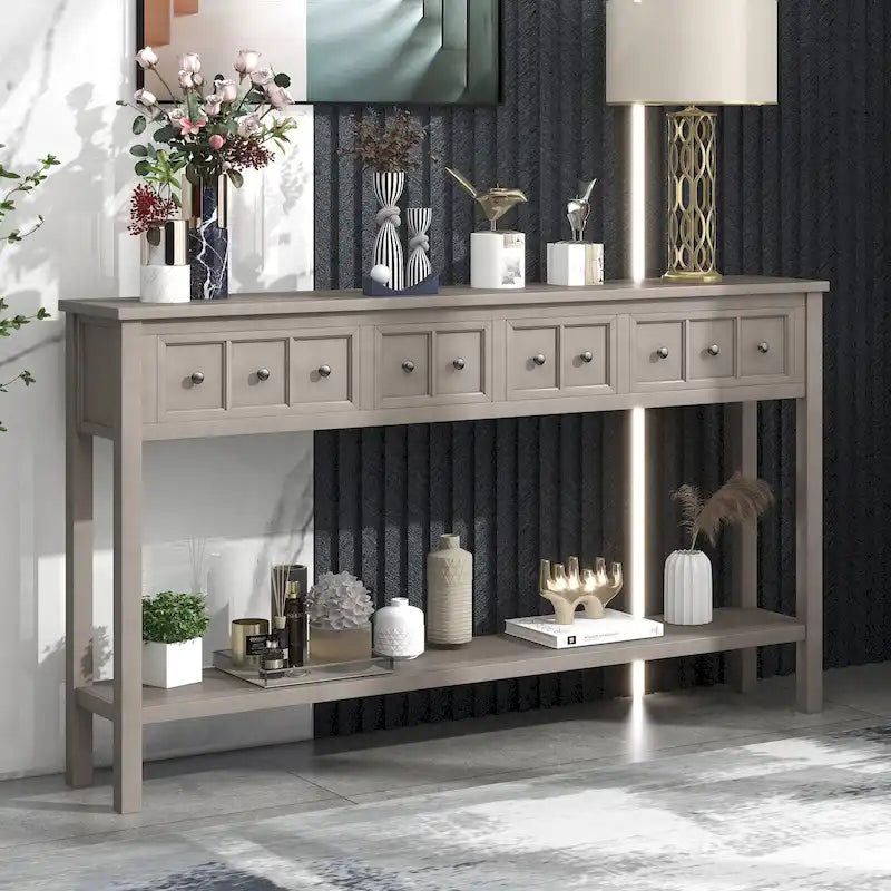 Console d'entrée rustique