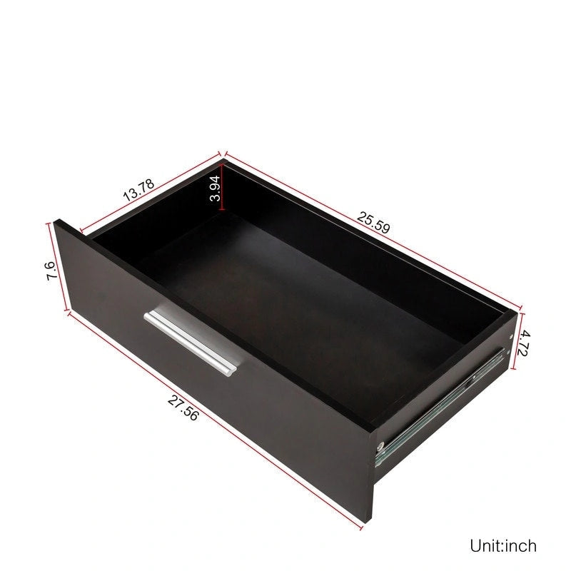 Commode double à 8 tiroirs, peu encombrante