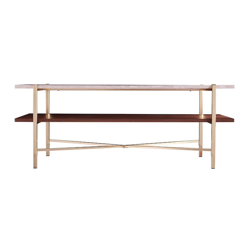 Table basse rectangulaire avec rangement