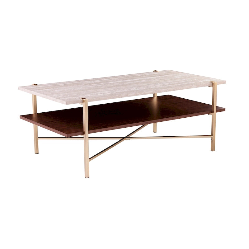Table basse rectangulaire avec rangement