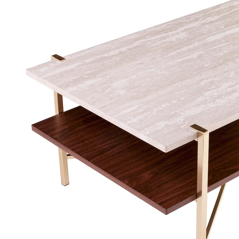 Table basse rectangulaire avec rangement