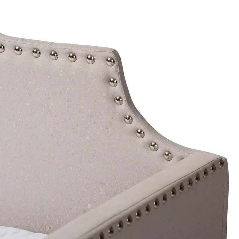 Lit de repos contemporain double avec lit gigogne escamotable