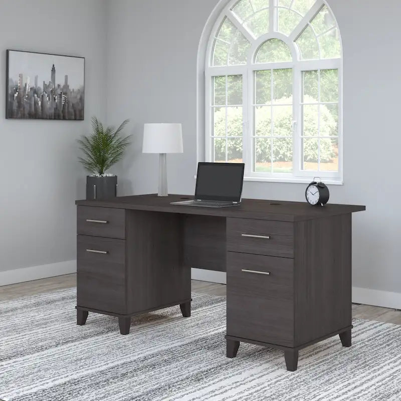 Bureau d'ordinateur 60W avec tiroirs