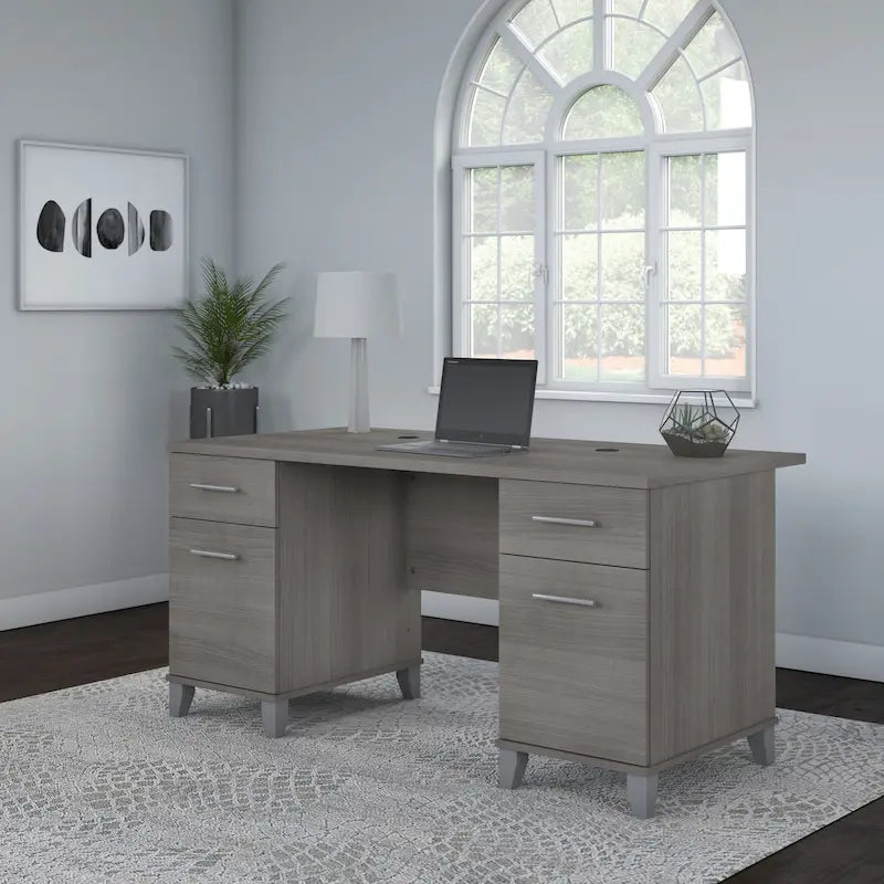 Bureau d'ordinateur 60W avec tiroirs