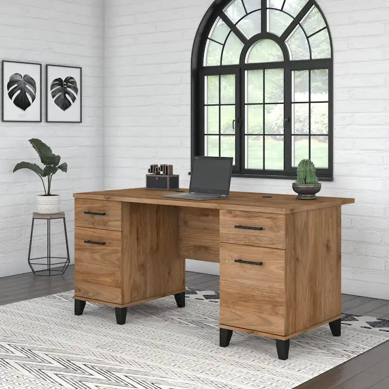 Bureau d'ordinateur 60W avec tiroirs