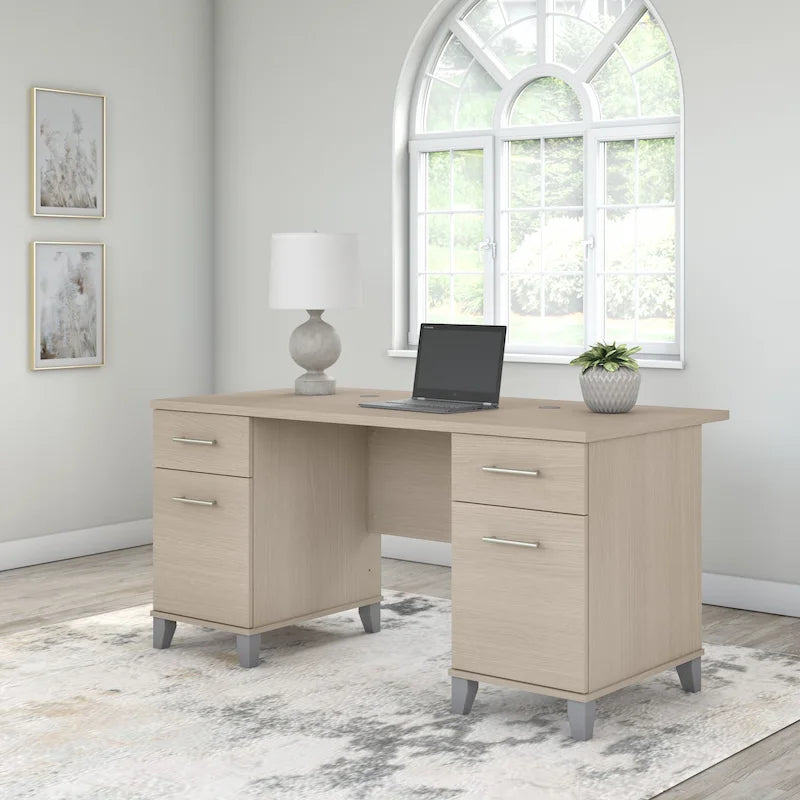 Bureau d'ordinateur 60W avec tiroirs
