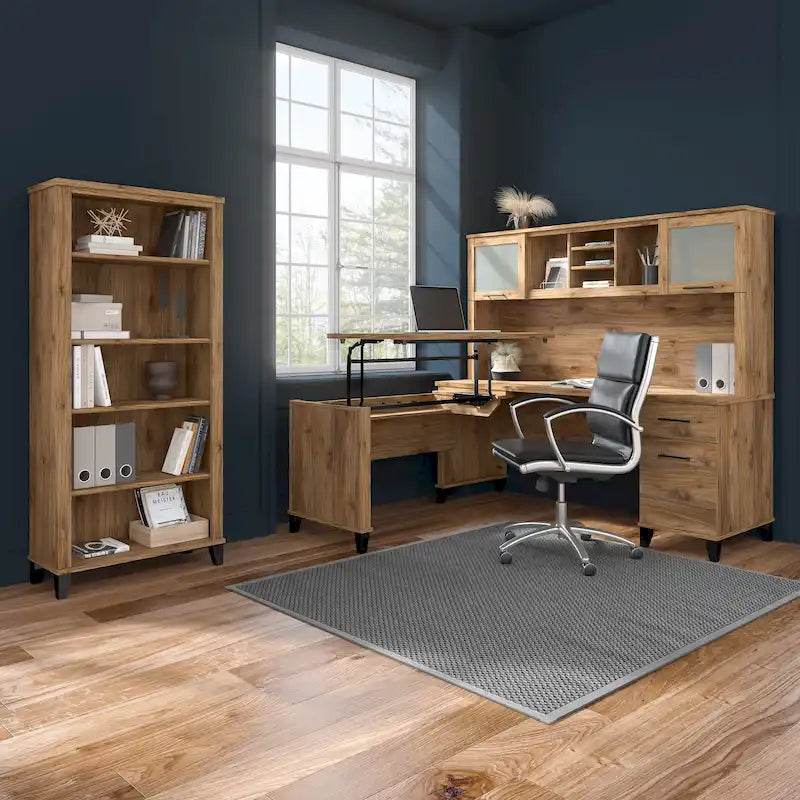 Bureau d'ordinateur 60W avec tiroirs