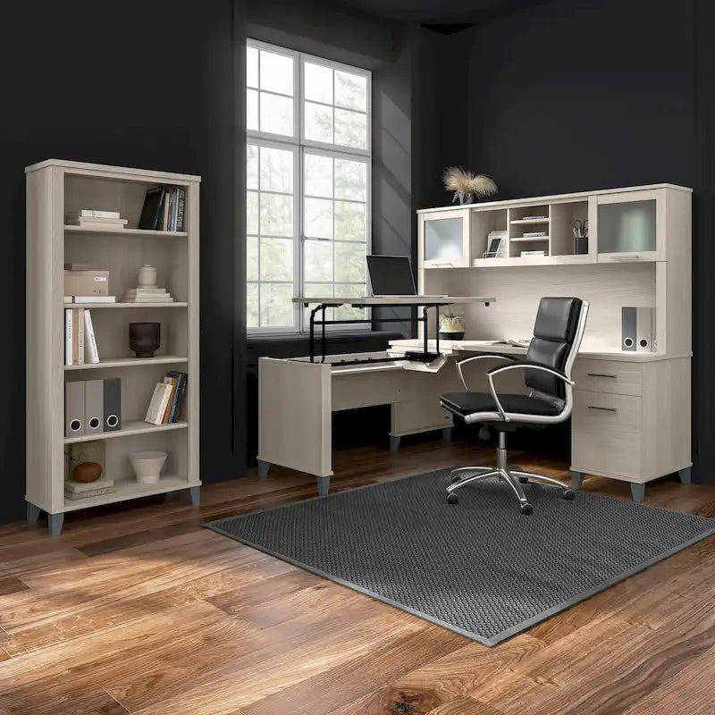 Bureau d'ordinateur 60W avec tiroirs