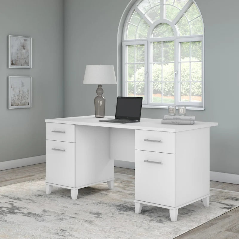 Bureau d'ordinateur 60W avec tiroirs