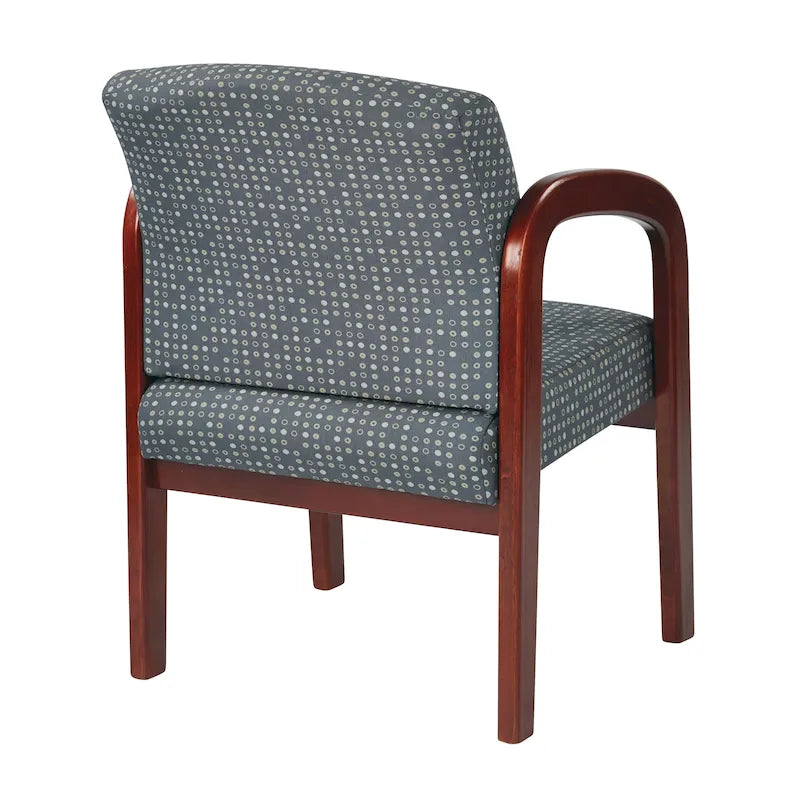Chaise visiteur en bois finition cerisier