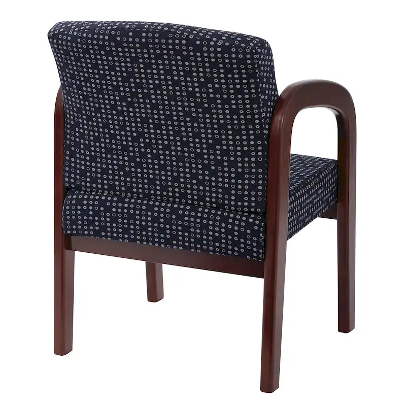 Chaise visiteur en bois finition cerisier