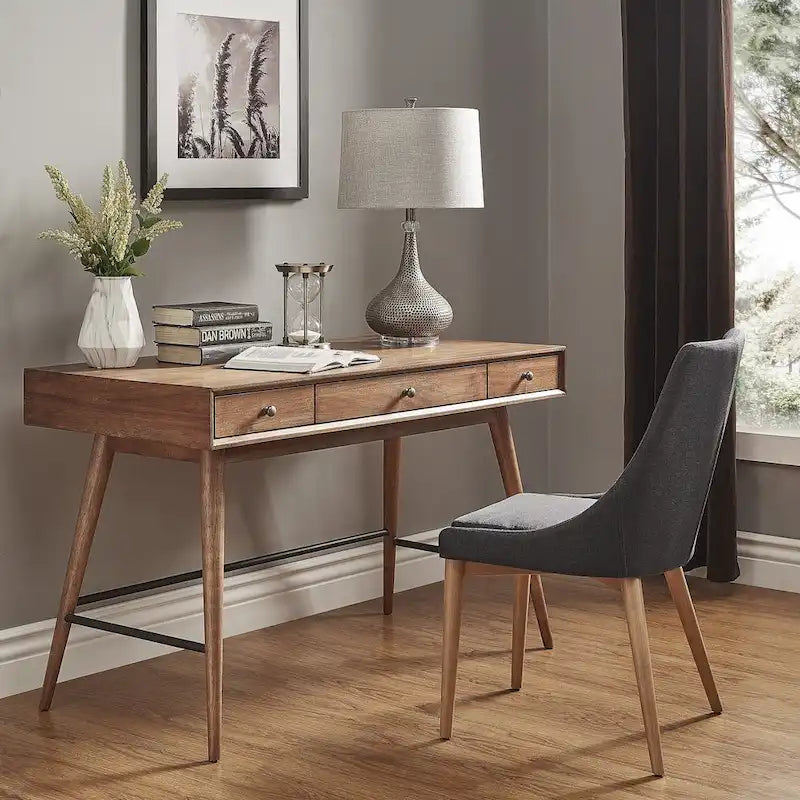 Aksel Wood 3-drawer Writing Desk by 