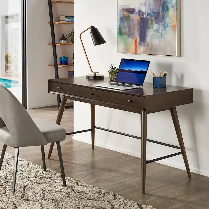 Bureau 3 tiroirs en bois