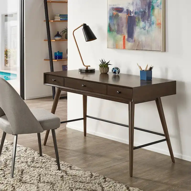 Bureau 3 tiroirs en bois