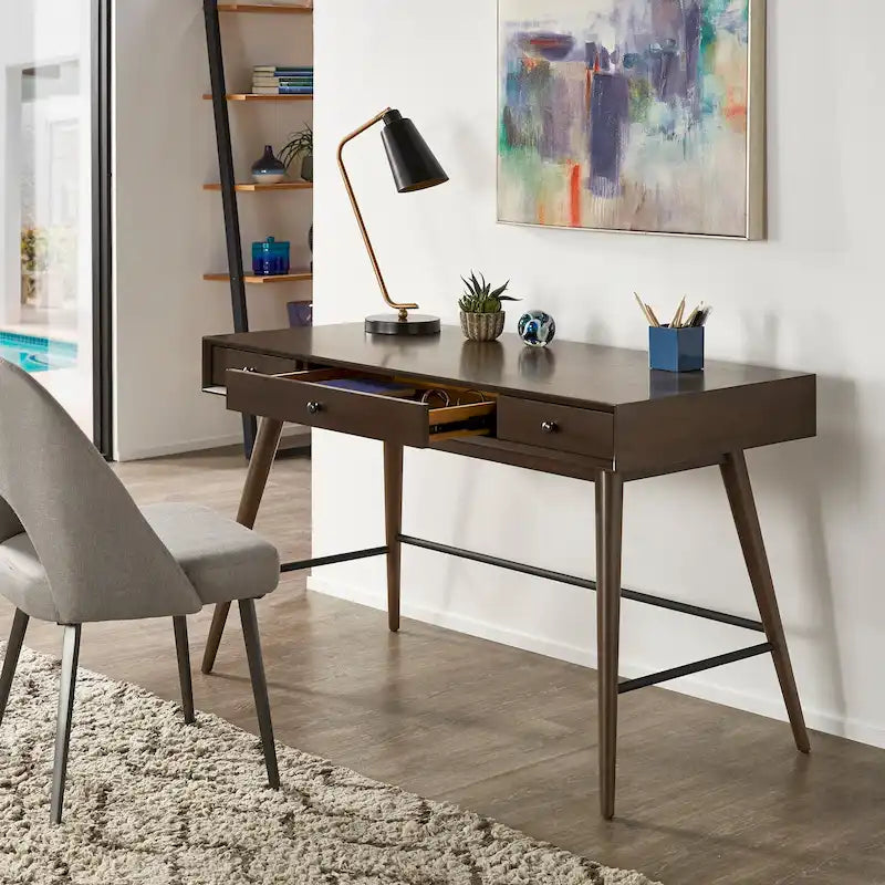 Bureau 3 tiroirs en bois