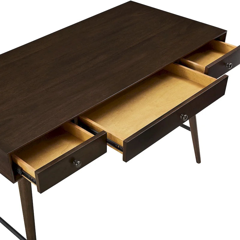 Bureau 3 tiroirs en bois