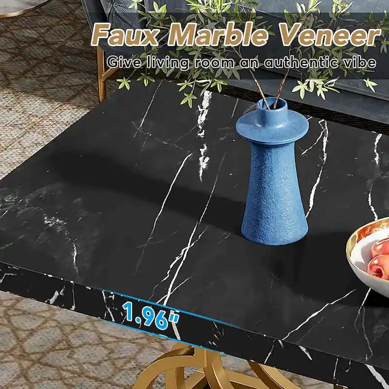 Table basse de 47 pouces Table à thé centrale pour le salon