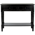 Console 2 tiroirs grise - 35,8 x 13,8 x 29,5 - 36Lx14Px30H