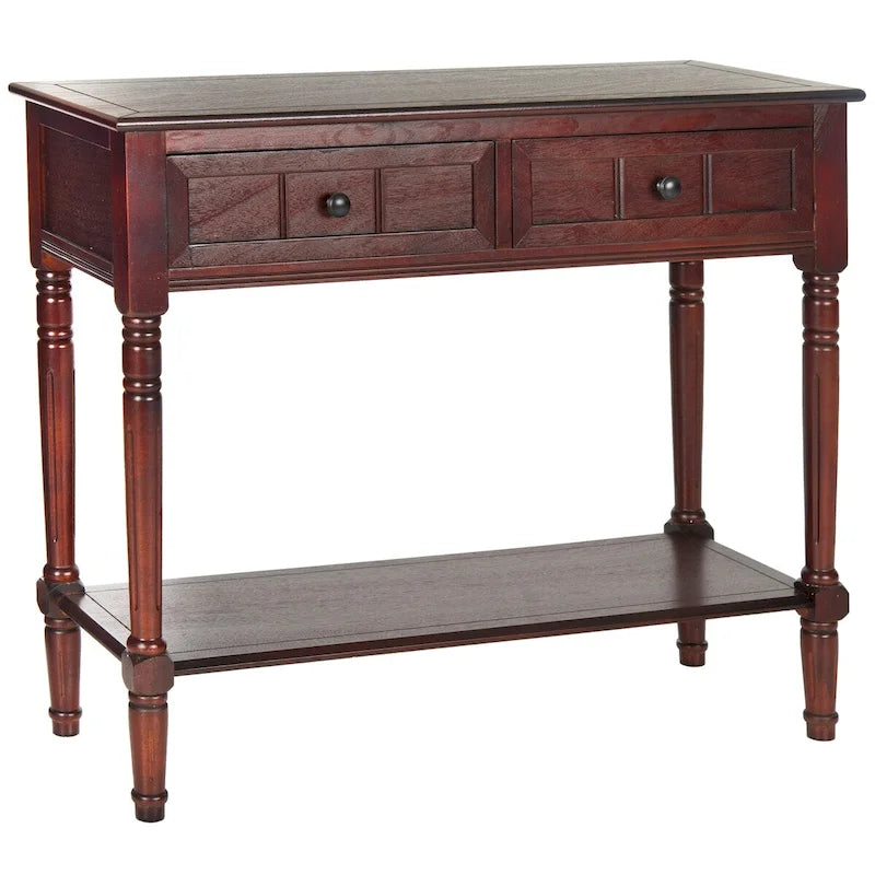 Console 2 tiroirs grise - 35,8 x 13,8 x 29,5 - 36Lx14Px30H