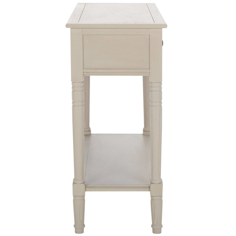 Console 2 tiroirs grise - 35,8 x 13,8 x 29,5 - 36Lx14Px30H