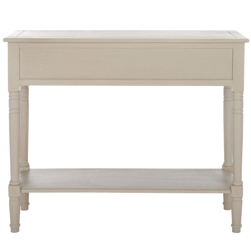 Console 2 tiroirs grise - 35,8 x 13,8 x 29,5 - 36Lx14Px30H