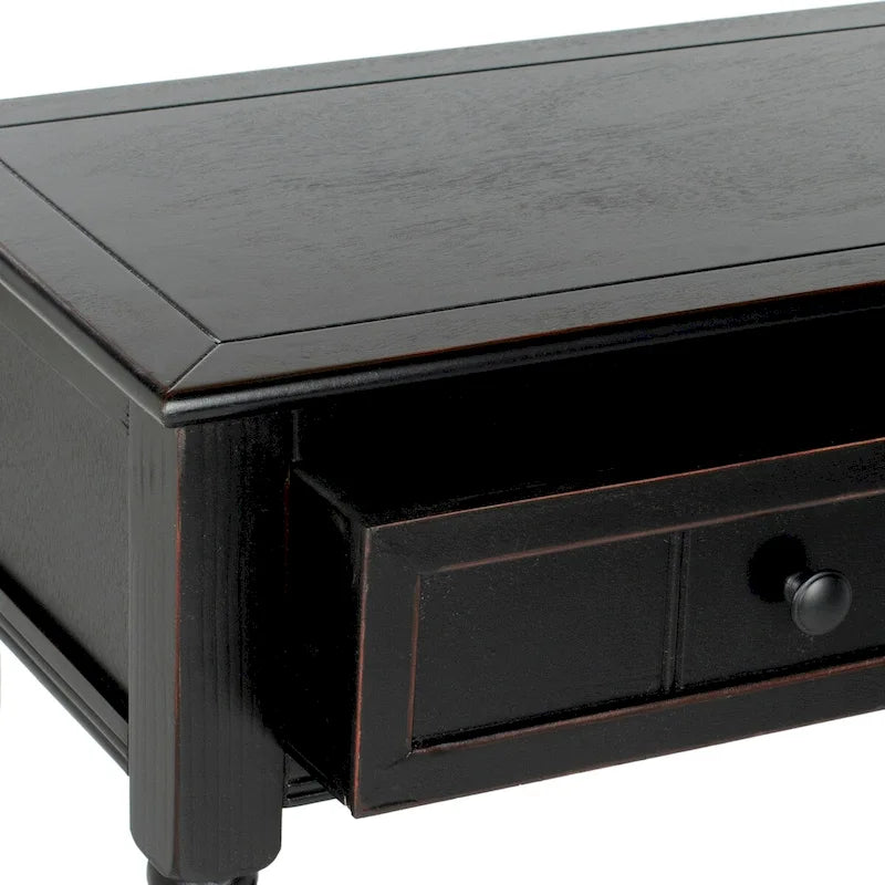 Console 2 tiroirs grise - 35,8 x 13,8 x 29,5 - 36Lx14Px30H
