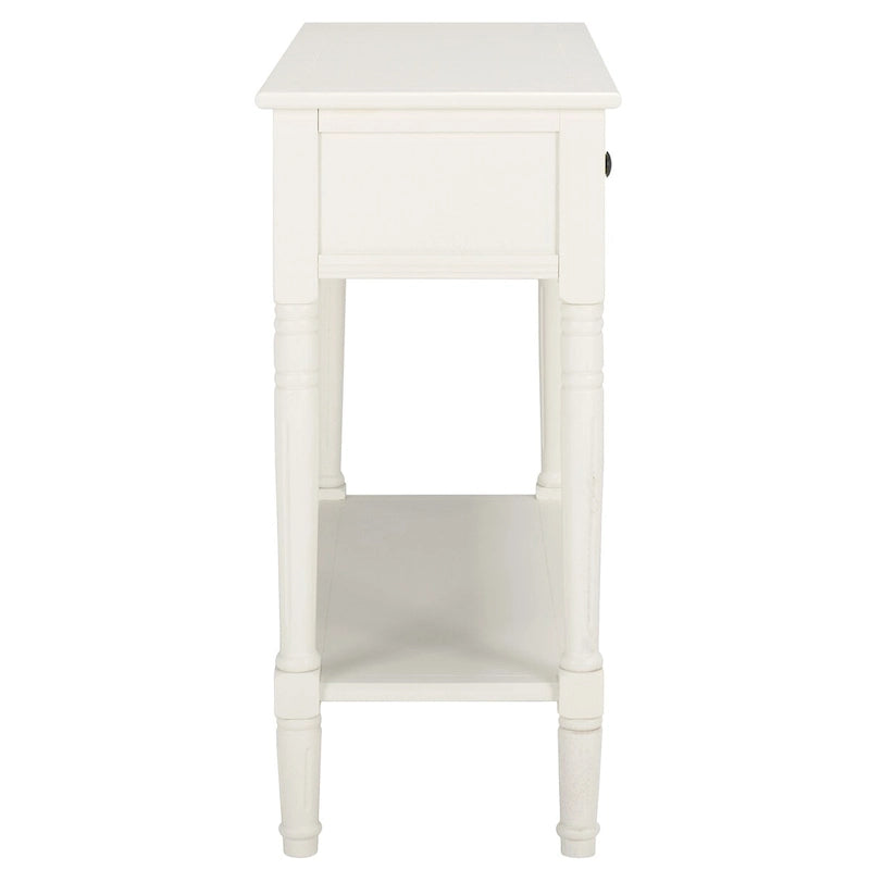 Console 2 tiroirs grise - 35,8 x 13,8 x 29,5 - 36Lx14Px30H