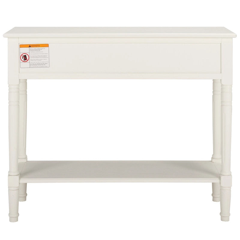 Console 2 tiroirs grise - 35,8 x 13,8 x 29,5 - 36Lx14Px30H