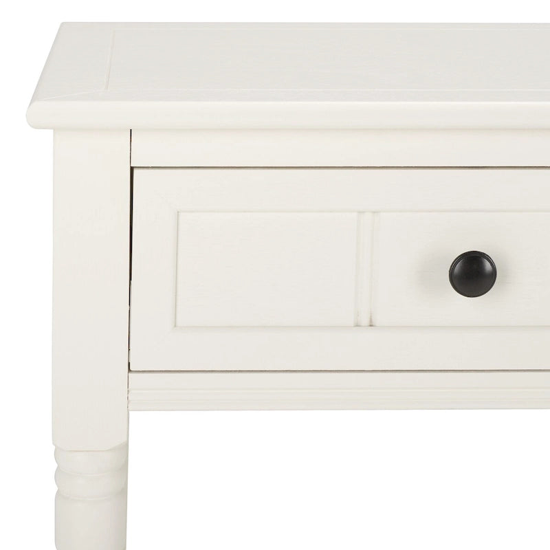Console 2 tiroirs grise - 35,8 x 13,8 x 29,5 - 36Lx14Px30H