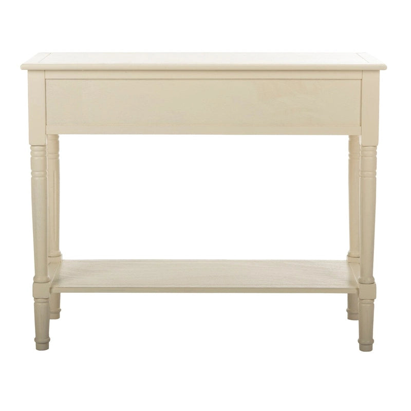 Console 2 tiroirs grise - 35,8 x 13,8 x 29,5 - 36Lx14Px30H