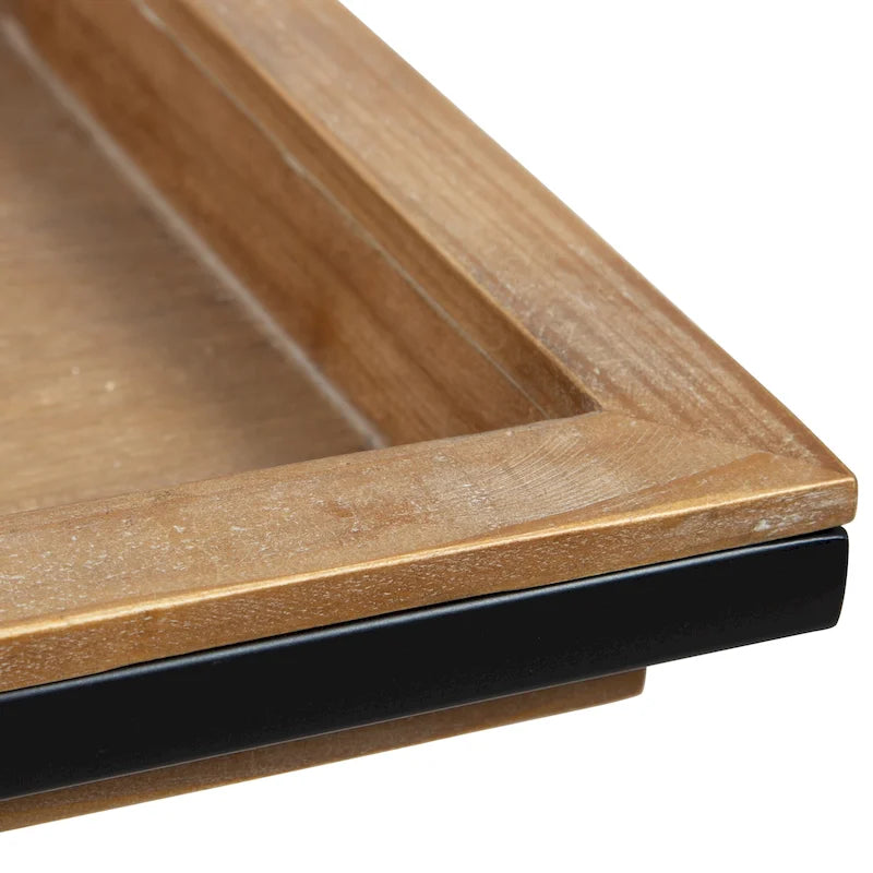 Table d'appoint en bois en forme de C