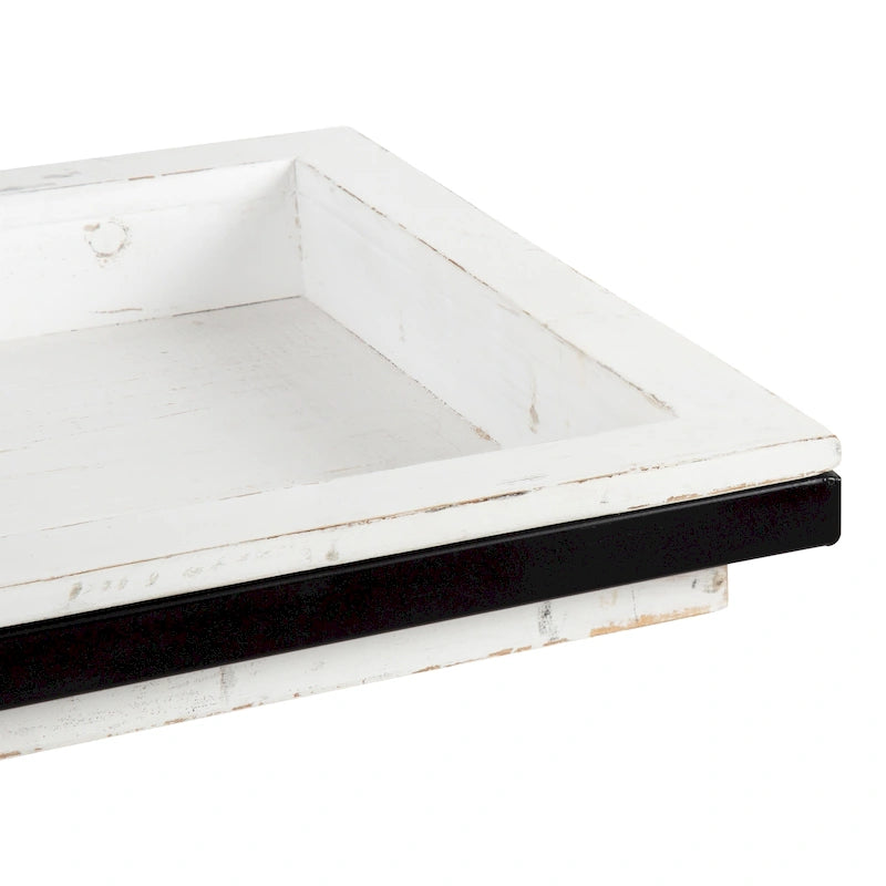 Table d'appoint en bois en forme de C