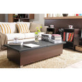  Numero 47-inch Leatherette Top Coffee Table