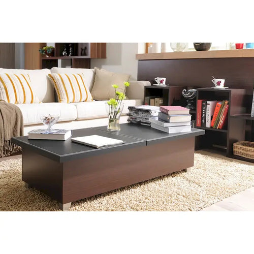  Numero 47-inch Leatherette Top Coffee Table