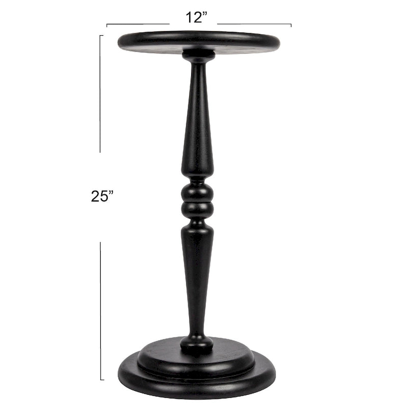 Table d'appoint de cocktail piédestal Bishop - 12,0 L x 12,0 l x 25,0 H