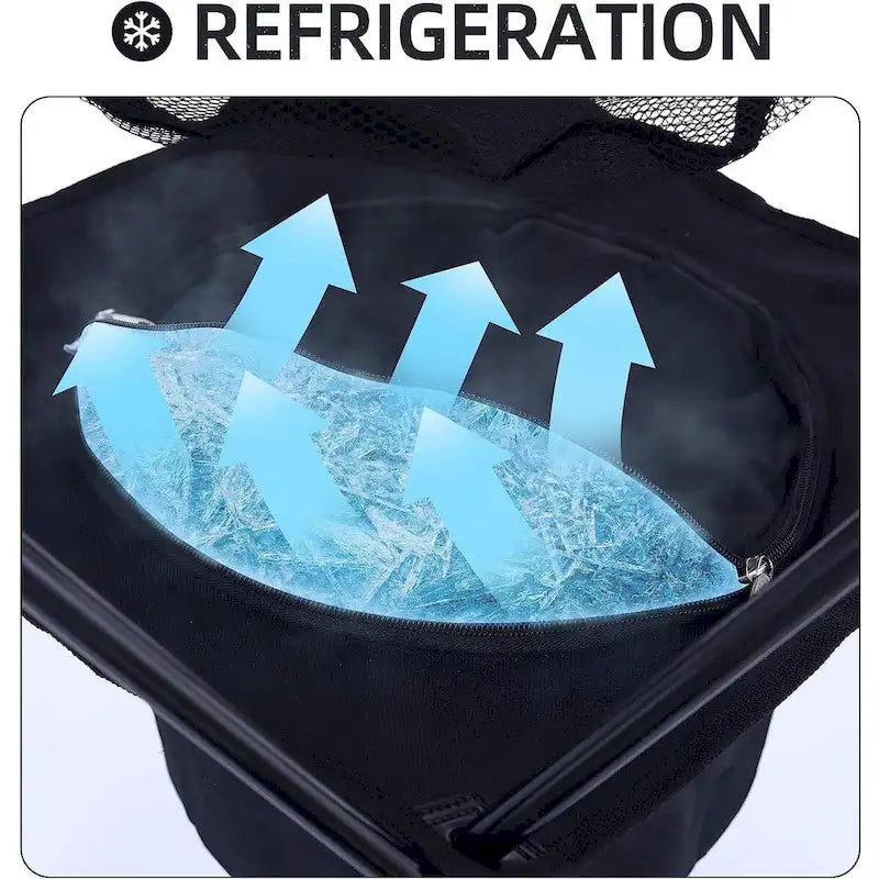 Table de camping avec glacière, table de pique-nique, table de plage, table portable, ultralégère et compacte avec sac de transport pour l'extérieur