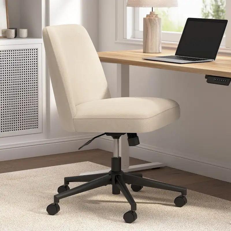  Serenity Mid Back Armless Office Chair with Wheels
